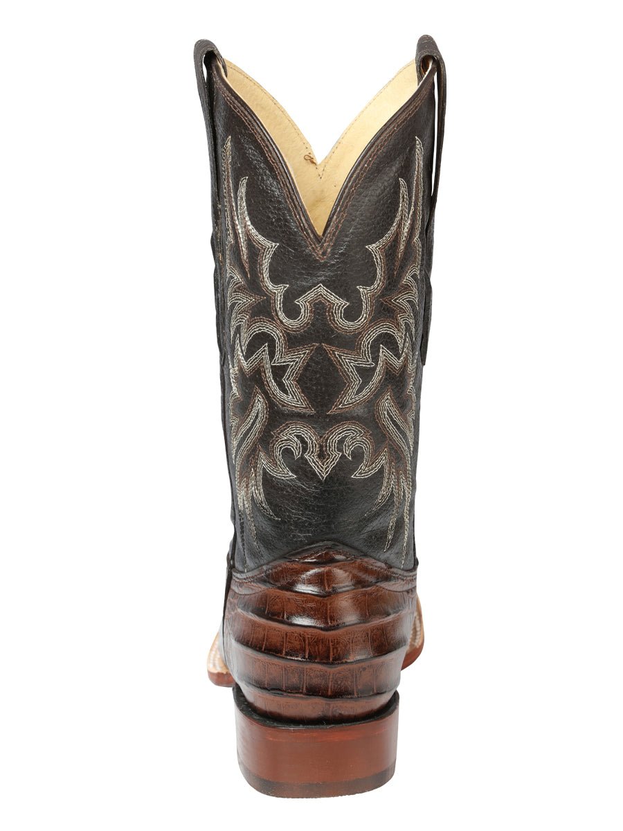 El Señor de los Cielos Men’s Rodeo Boot - Imitation Caiman Belly Leather - Brown 44937 - BELLEZA'S - El Señor de los Cielos Men’s Rodeo Boot - Imitation Caiman Belly Leather - Brown 44937 - CABALLERO - 04493701