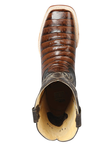 El Señor de los Cielos Men’s Rodeo Boot - Imitation Caiman Belly Leather - Brown 44937 - BELLEZA'S - El Señor de los Cielos Men’s Rodeo Boot - Imitation Caiman Belly Leather - Brown 44937 - CABALLERO - 04493701