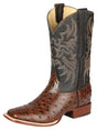 El Señor de los Cielos Men’s Rodeo Boot - Imitation Ostrich Leather - Brown 44934 - BELLEZA'S - El Señor de los Cielos Men’s Rodeo Boot - Imitation Ostrich Leather - Brown 44934 - CABALLERO - 04493401