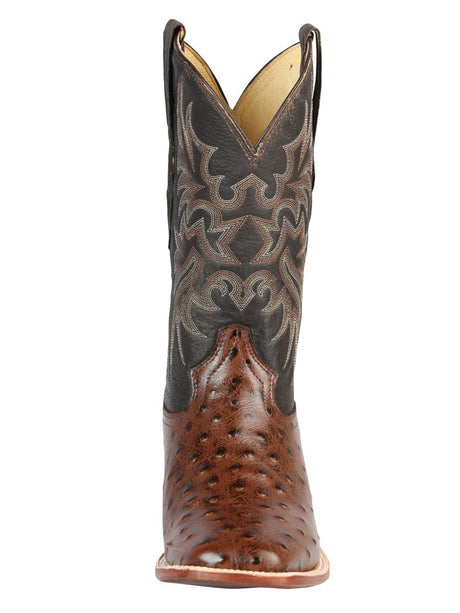 El Señor de los Cielos Men’s Rodeo Boot - Imitation Ostrich Leather - Brown 44934 - BELLEZA'S - El Señor de los Cielos Men’s Rodeo Boot - Imitation Ostrich Leather - Brown 44934 - CABALLERO - 04493401