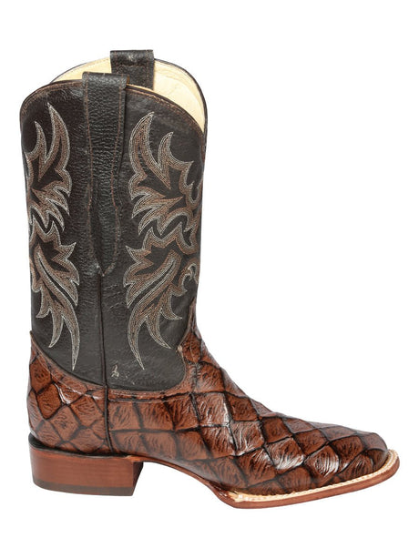El Señor de los Cielos Men’s Rodeo Boot - Monster Fish Imitation Leather - Brown 44931 - BELLEZA'S - El Señor de los Cielos Men’s Rodeo Boot - Monster Fish Imitation Leather - Brown 44931 - CABALLERO - 04493101