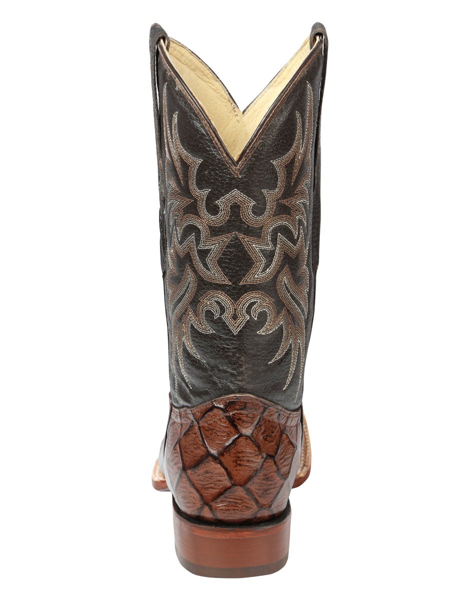 El Señor de los Cielos Men’s Rodeo Boot - Monster Fish Imitation Leather - Brown 44931 - BELLEZA'S - El Señor de los Cielos Men’s Rodeo Boot - Monster Fish Imitation Leather - Brown 44931 - CABALLERO - 04493101