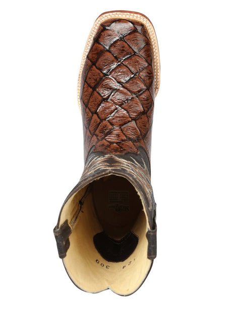 El Señor de los Cielos Men’s Rodeo Boot - Monster Fish Imitation Leather - Brown 44931 - BELLEZA'S - El Señor de los Cielos Men’s Rodeo Boot - Monster Fish Imitation Leather - Brown 44931 - CABALLERO - 04493101