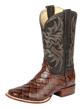 El Señor de los Cielos Men’s Rodeo Boot - Monster Fish Imitation Leather - Brown 44931 - BELLEZA'S - El Señor de los Cielos Men’s Rodeo Boot - Monster Fish Imitation Leather - Brown 44931 - CABALLERO - 04493101