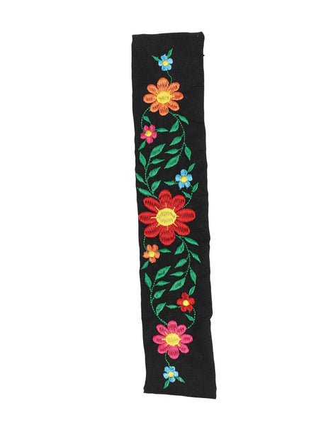 Elastic Embroidered Headband Black 602771 - BELLEZA'S - Elastic Embroidered Headband Black 602771 - DAMA - 60277101