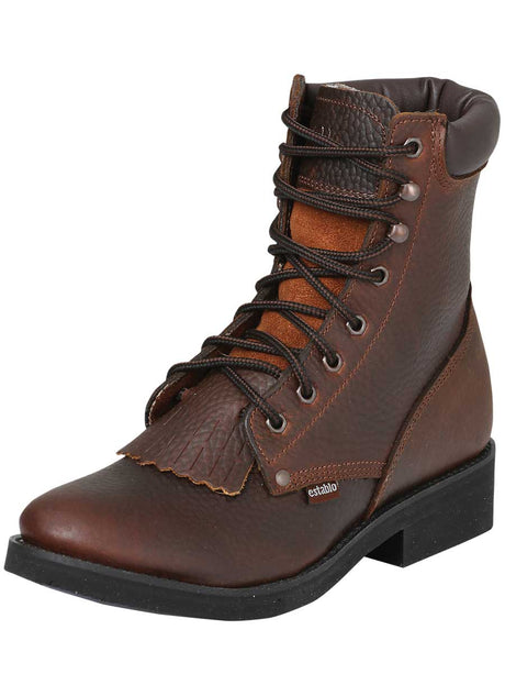 Establo Men’s Bull Fight Work Ankle Boot - Honey Lace - Up 32584 - BELLEZA'S - Establo Men’s Bull Fight Work Ankle Boot - Honey Lace - Up 32584 - CABALLERO - 03258401