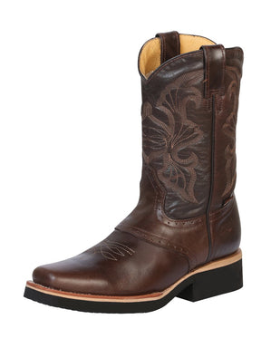 Establo Men’s Rodeo Work Boot - Rustic Leather in Brown Dallas 33557 - BELLEZA'S - Establo Men’s Rodeo Work Boot - Rustic Leather in Brown Dallas 33557 - CABALLERO - 03355701