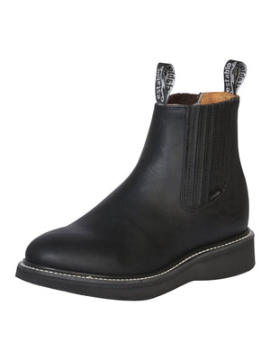 Establo Men’s Work Ankle Boot - Grasso Leather - Black 320 - BELLEZA'S - Establo Men’s Work Ankle Boot - Grasso Leather - Black 320 - CABALLERO - 00032001