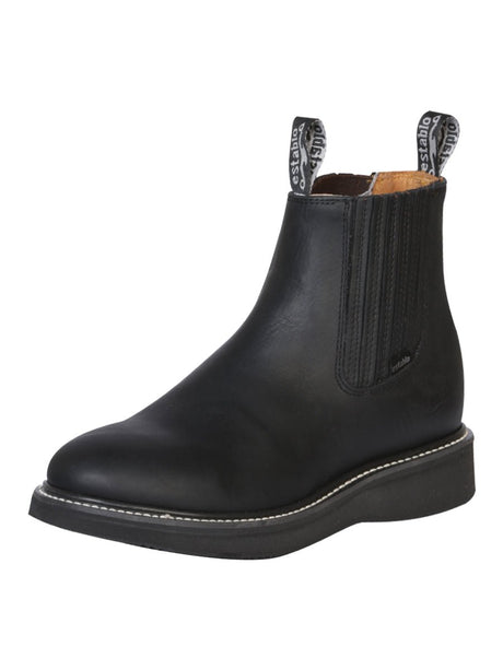 Establo Men’s Work Ankle Boot - Grasso Leather - Black 320 - BELLEZA'S - Establo Men’s Work Ankle Boot - Grasso Leather - Black 320 - CABALLERO - 00032001