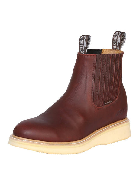 Establo Men’s Work Ankle Boot - Grasso Leather - Shedron 321 - BELLEZA'S - Establo Men’s Work Ankle Boot - Grasso Leather - Shedron 321 - CABALLERO - 00032101