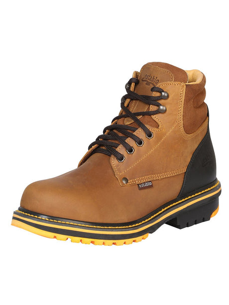 Establo Men’s Work Ankle Boot Mango/Black Lace - Up 13359 - BELLEZA'S - Establo Men’s Work Ankle Boot Mango/Black Lace - Up 13359 - CABALLERO - 01335901