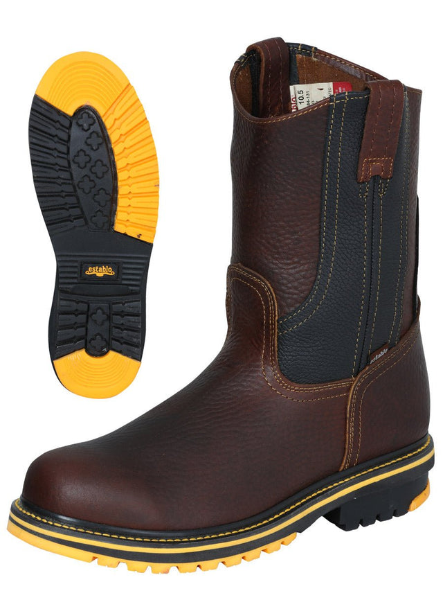 Establo Men’s Work Boot - Bull Fight Leather - Shedron 41538 - BELLEZA'S - Establo Men’s Work Boot - Bull Fight Leather - Shedron 41538 - CABALLERO - 04153801
