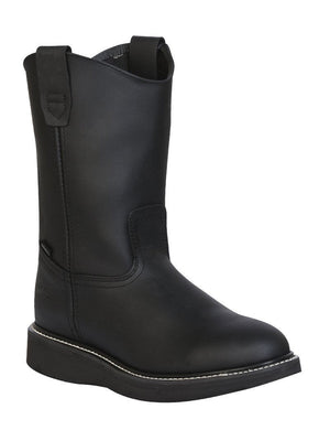 Establo Men’s Work Boot Grasso Leather - Black 312 - BELLEZA'S - Establo Men’s Work Boot Grasso Leather - Black 312 - CABALLERO - 00031201