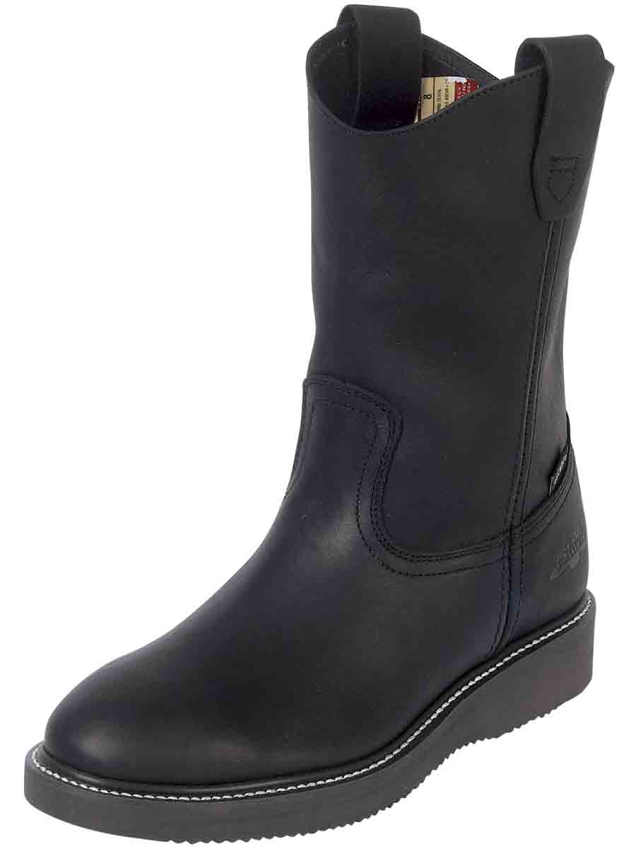 Establo Men’s Work Boot Grasso Leather - Black 312 - BELLEZA'S - Establo Men’s Work Boot Grasso Leather - Black 312 - CABALLERO - 00031201