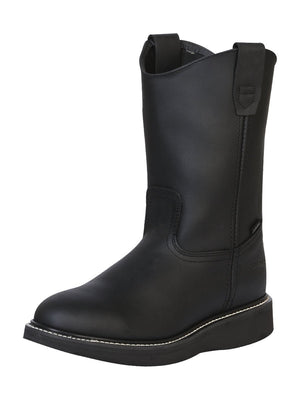Establo Men’s Work Boot Grasso Leather - Black 312 - BELLEZA'S - Establo Men’s Work Boot Grasso Leather - Black 312 - CABALLERO - 00031201