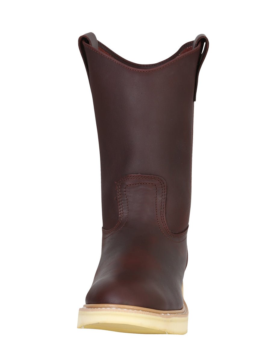 Establo Men’s Work Boot Grasso Leather - Shedron 318 - BELLEZA'S - Establo Men’s Work Boot Grasso Leather - Shedron 318 - CABALLERO - 00031801