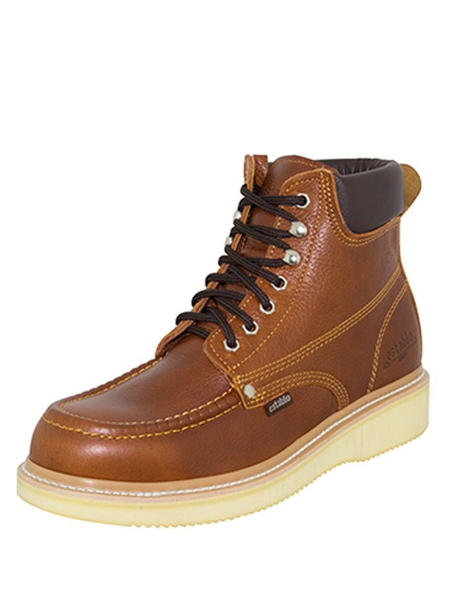 Establo Men’s Work Boot - Grizzly Honey Lace - Up 45428 - BELLEZA'S - Establo Men’s Work Boot - Grizzly Honey Lace - Up 45428 - CABALLERO - 04542801