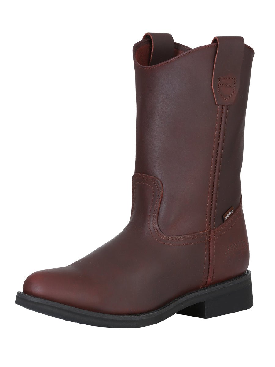 Establo Men's Work Boot - Leather Grasso - Shedron 316 - BELLEZA'S - Establo Men's Work Boot - Leather Grasso - Shedron 316 - CABALLERO - 00031601