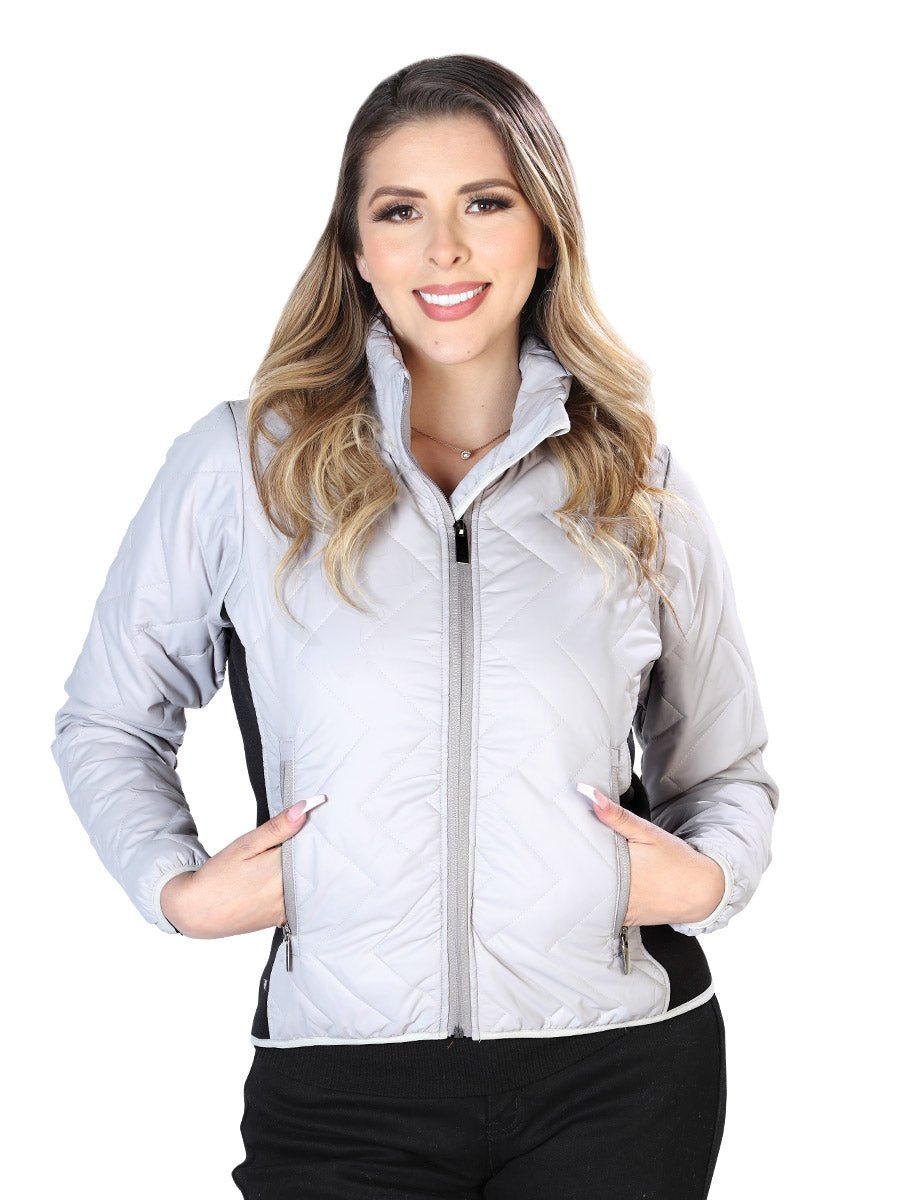 Gray Blooma Jacket 43333 - BELLEZA'S - Gray Blooma Jacket 43333 - DAMA - 04333301