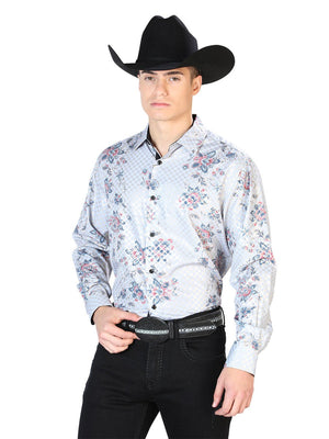Gray Casual Long Sleeve Shirt 43872 - BELLEZA'S - Gray Casual Long Sleeve Shirt 43872 - CABALLERO - 04387201