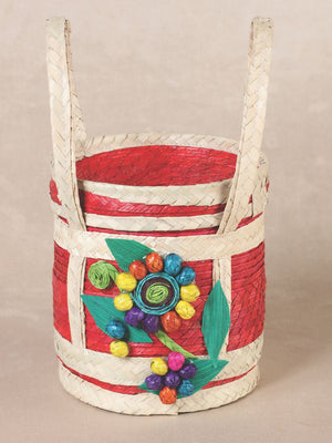 Handmade cosmetic bag 100% from Palma. Hand woven. - Flower - Multicolor 602139 - BELLEZA'S - Handmade cosmetic bag 100% from Palma. Hand woven. - Flower - Multicolor 602139 - DAMA - 60213901