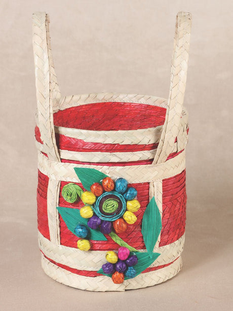 Handmade cosmetic bag 100% from Palma. Hand woven. - Flower - Multicolor 602139 - BELLEZA'S - Handmade cosmetic bag 100% from Palma. Hand woven. - Flower - Multicolor 602139 - DAMA - 60213901