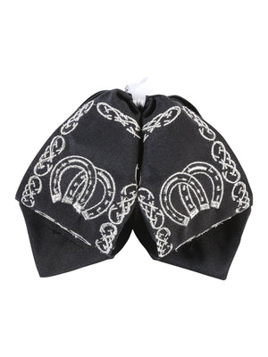 Kids Mexican Charro Bow Tie 100% Polyester Black/Gold 601813 - BELLEZA'S - Kids Mexican Charro Bow Tie 100% Polyester Black/Gold 601813 - NIÑO - 60181301