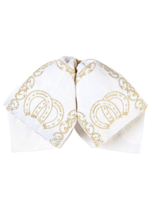Kids Mexican Charro Bow Tie 100% Polyester Ivory/Gold 601812 - BELLEZA'S - Kids Mexican Charro Bow Tie 100% Polyester Ivory/Gold 601812 - NIÑO - 60181201