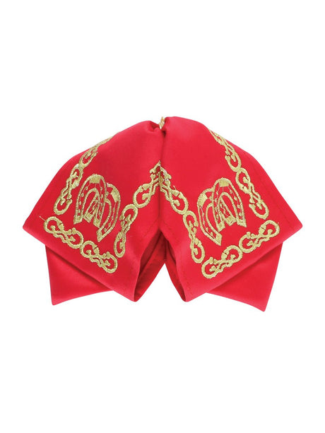Kids Mexican Charro Bow Tie 100% Polyester Red/Gold 601764 - BELLEZA'S - Kids Mexican Charro Bow Tie 100% Polyester Red/Gold 601764 - NIÑO - 60176401