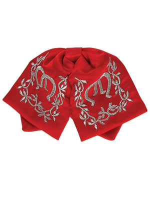 Kids Mexican Charro Bow Tie 100% Polyester Red/Silver 600146 - BELLEZA'S - Kids Mexican Charro Bow Tie 100% Polyester Red/Silver 600146 - NIÑO - 60014601