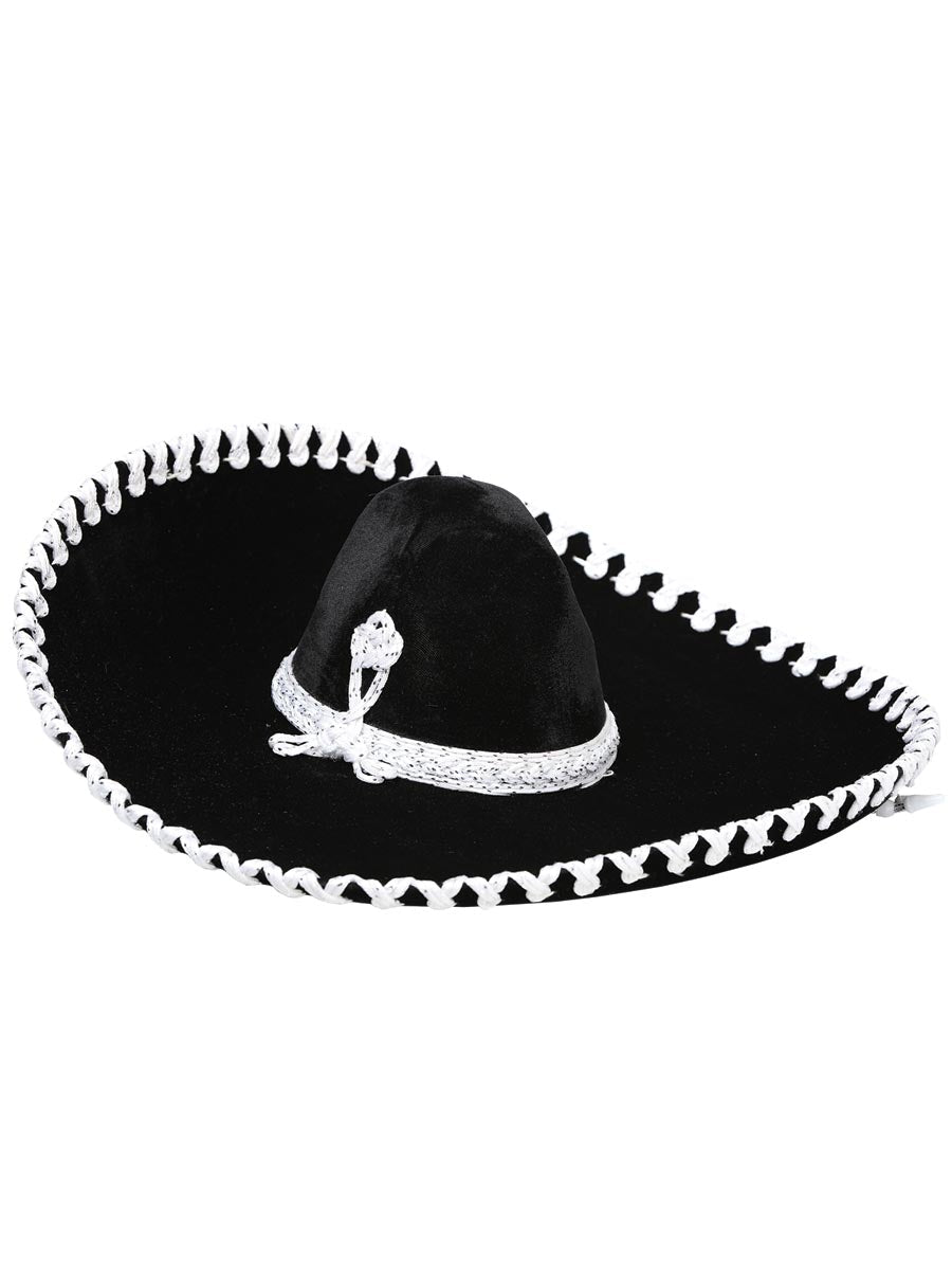 Kids Mexican Charro Hat Velvet Black/Silver 600317 - BELLEZA'S - Kids Mexican Charro Hat Velvet Black/Silver 600317 - NIÑO - 60031701