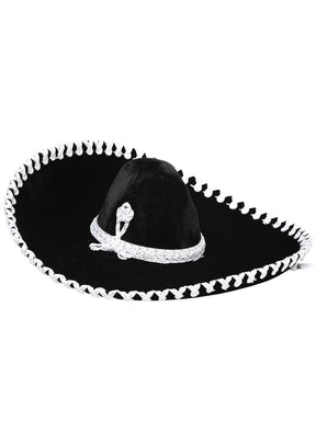 Kids Mexican Charro Hat Velvet Black/Silver 600317 - BELLEZA'S - Kids Mexican Charro Hat Velvet Black/Silver 600317 - NIÑO - 60031701
