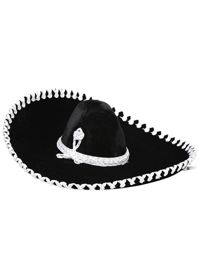 Kids Mexican Charro Hat Velvet Black/Silver 600317 - BELLEZA'S - Kids Mexican Charro Hat Velvet Black/Silver 600317 - NIÑO - 60031701