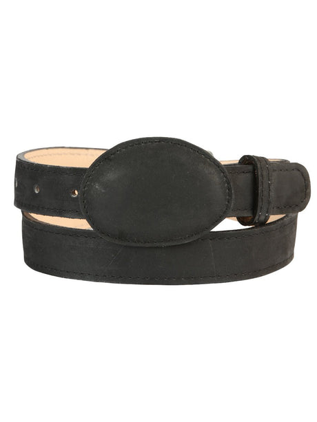 Kids Western Belt - El General Nobuck Black 45441 - BELLEZA'S - Kids Western Belt - El General Nobuck Black 45441 - NIÑO - 04544101