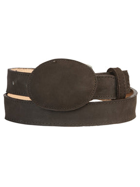 Kids Western Belt - El General Nobuck Choco 45445 - BELLEZA'S - Kids Western Belt - El General Nobuck Choco 45445 - NIÑO - 04544501