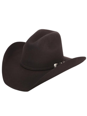 Men's 50X Wool Felt Last Rosendo Cowboy Hat 'El General' Dark Brown 35008 - BELLEZA'S - Men's 50X Wool Felt Last Rosendo Cowboy Hat 'El General' Dark Brown 35008 - Men's Cowboy Hats - 03500801