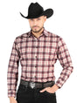 Men's Beige/Red Printed Long Sleeve Western Shirt 'El Señor de los Cielos' 44711 - BELLEZA'S - Men's Beige/Red Printed Long Sleeve Western Shirt 'El Señor de los Cielos' 44711 - Men's Shirt - 04471101