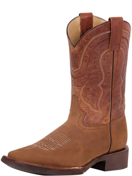 Men's Bovine Leather Classic Western Cowboy Boots 'El General' 43011 - BELLEZA'S - Men's Bovine Leather Classic Western Cowboy Boots 'El General' 43011 - Men's Boot - 04301101