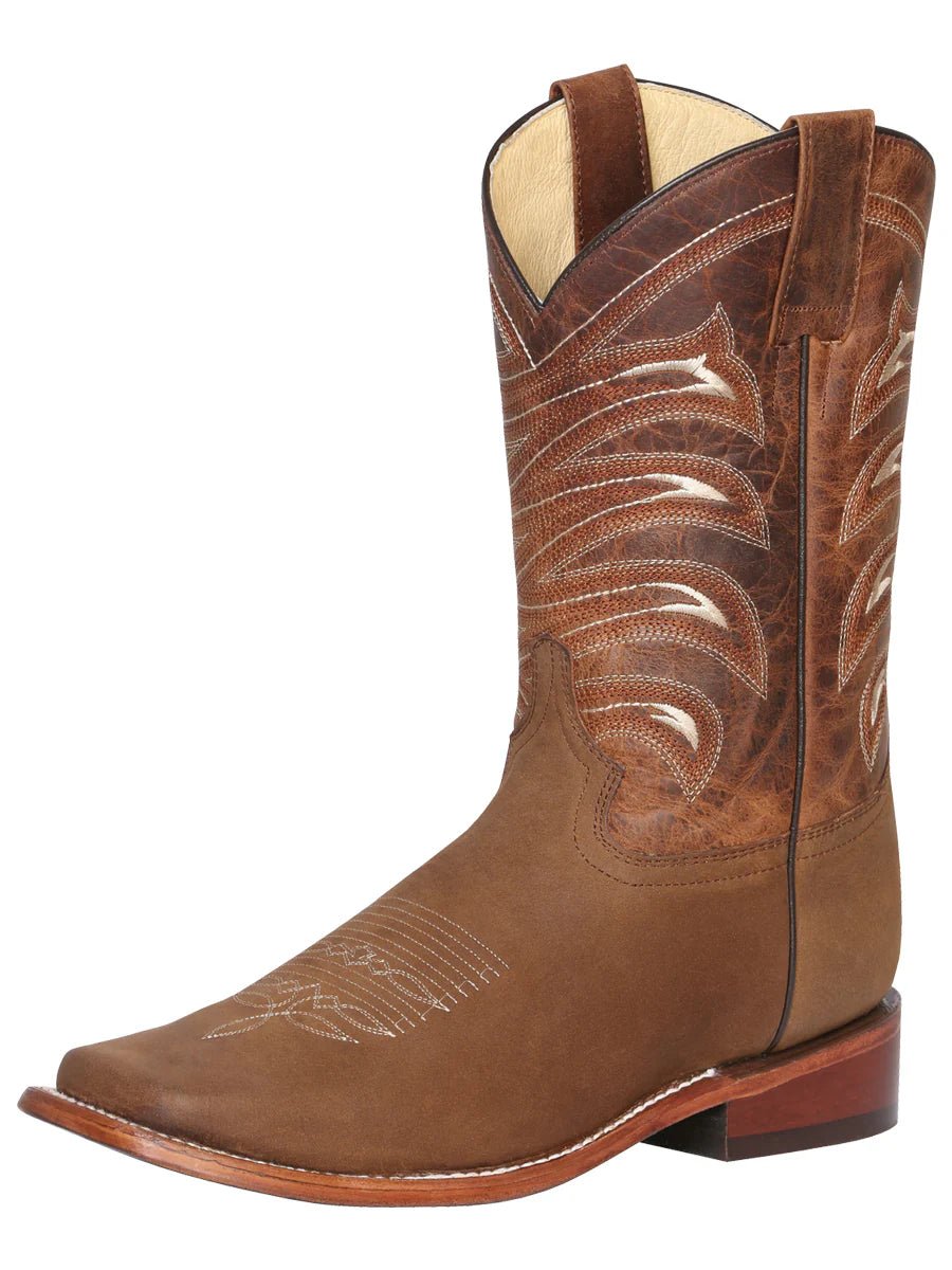 Men's Bovino Crazy Leather Classic Western Cowboy Rodeo Boots 'El General' Color Tan 42993 - BELLEZA'S - Men's Bovino Crazy Leather Classic Western Cowboy Rodeo Boots 'El General' Color Tan 42993 - Men's Boot - 42993 6