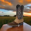 Men's Bovino Nobuck Leather Classic Western Cowboy Boots 'El Señor de los Cielos' *CANELA-124080* - BELLEZA'S - Men's Bovino Nobuck Leather Classic Western Cowboy Boots 'El Señor de los Cielos' *CANELA-124080* - Bota Para Hombre - 124080 6