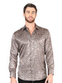 Men's Brown Casual Printed Long Sleeve Western Shirt 'El Señor de los Cielos'44576 - BELLEZA'S - Men's Brown Casual Printed Long Sleeve Western Shirt 'El Señor de los Cielos'44576 - Men's Shirt - 04457601