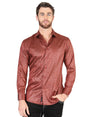 Men's Burgundy Printed Long Sleeve Western Shirt 'El Señor de los Cielos' 44552 - BELLEZA'S - Men's Burgundy Printed Long Sleeve Western Shirt 'El Señor de los Cielos' 44552 - Men's Shirt - 04455201
