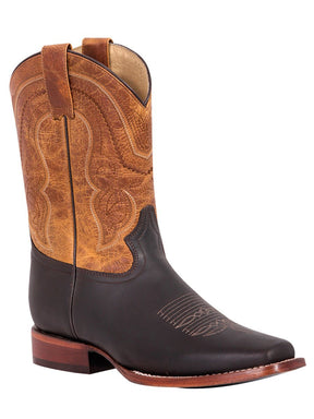 Men's Classic Bovine Choco Leather Rodeo Boots 'El General' Choco Color 42996 - BELLEZA'S - Men's Classic Bovine Choco Leather Rodeo Boots 'El General' Choco Color 42996 - Men's Boot - 04299601