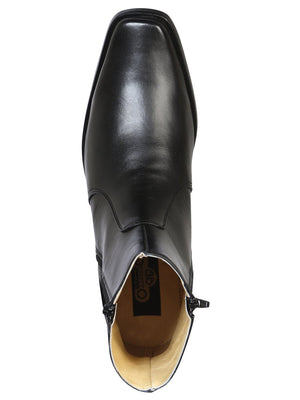 Men's Classic Dress Boots with Double Closure 'El Besserro' Black Color 10661 - BELLEZA'S - Men's Classic Dress Boots with Double Closure 'El Besserro' Black Color 10661 - Men's Ankle Boots - 01066101
