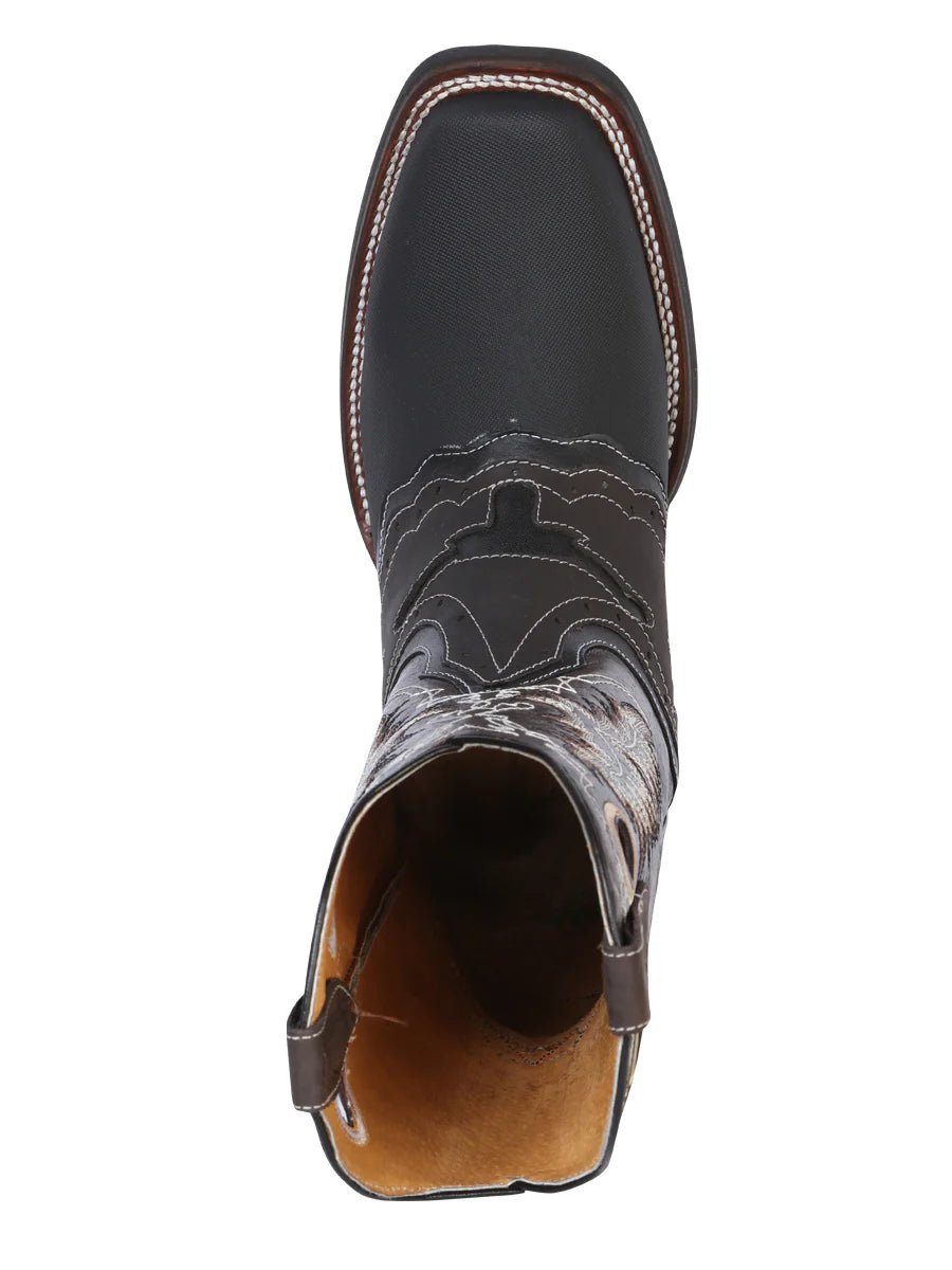 Men's Classic Genuine Leather Rodeo Boots 'El General' *Black - 33308* - BELLEZA'S - Men's Classic Genuine Leather Rodeo Boots 'El General' *Black - 33308* - Men's Boot - 33308 6