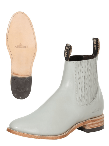 Men's Classic Patent Leather Charro Ankle Boots 'Potro Salvaje' 123792 - BELLEZA'S - Men's Classic Patent Leather Charro Ankle Boots 'Potro Salvaje' 123792 - Men's Ankle Boots - 123792 8.5