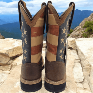 Men's Cowboy Work Boots Buff Rancher Square Toe 'Centenario' 126722 - BELLEZA'S - Men's Cowboy Work Boots Buff Rancher Square Toe 'Centenario' 126722 - Men's Work Boot - 126722 8.5