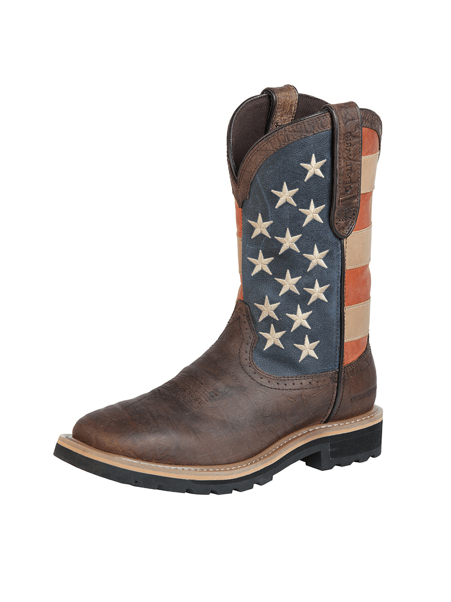 Men's Cowboy Work Boots Buff Rancher Square Toe 'Centenario' 126722 - BELLEZA'S - Men's Cowboy Work Boots Buff Rancher Square Toe 'Centenario' 126722 - Men's Work Boot - 126722 8.5