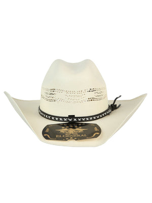 Men's El General 20X Palm Straw Western Hat - Bangora Toro 45763 - BELLEZA'S - Men's El General 20X Palm Straw Western Hat - Bangora Toro 45763 - CABALLERO - 04576301