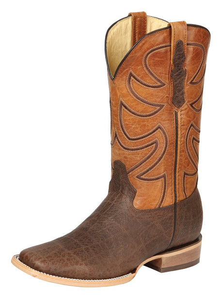 Men’s El General Rodeo Boot Elephant Print Brown 45767 - BELLEZA'S - Men’s El General Rodeo Boot Elephant Print Brown 45767 - CABALLERO - 04576701